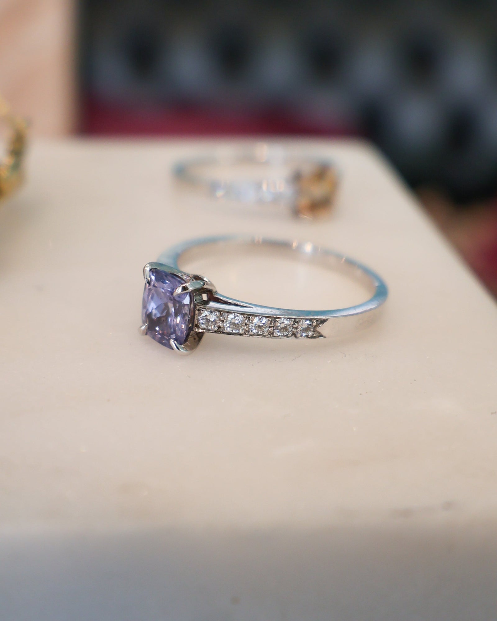 Bague Saphir Violet - Marc Alexandre