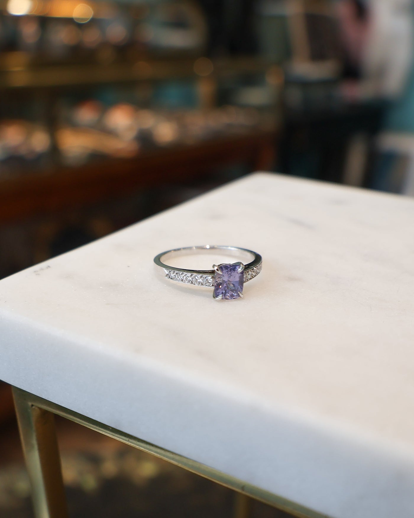 Bague Saphir Violet - Marc Alexandre