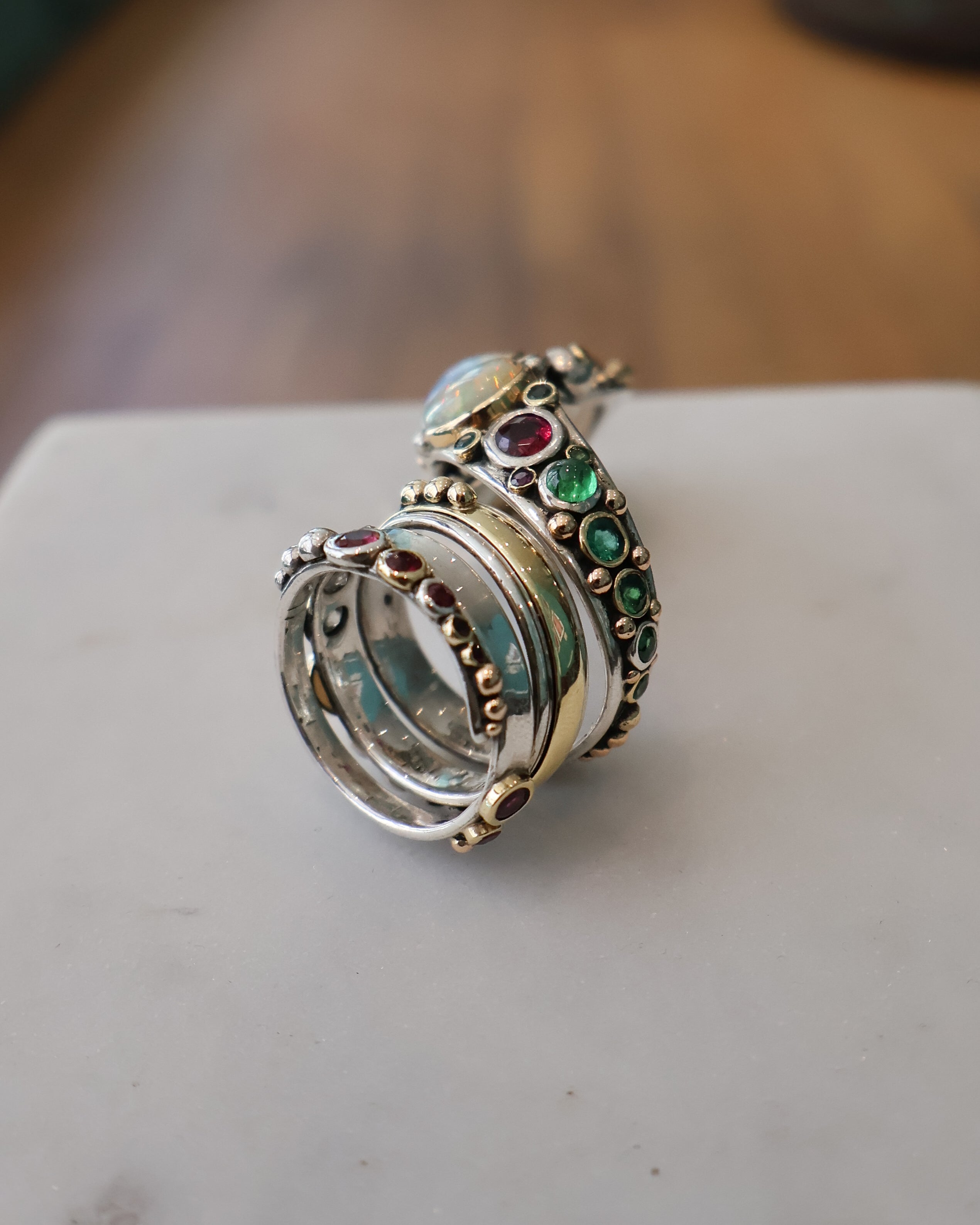 Bague Boa Arc-en-Ciel - Pascaline Guerin